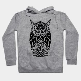 POLYNESIAN OWL DESIGN COOL OWL ILLUSTRATION Hoodie